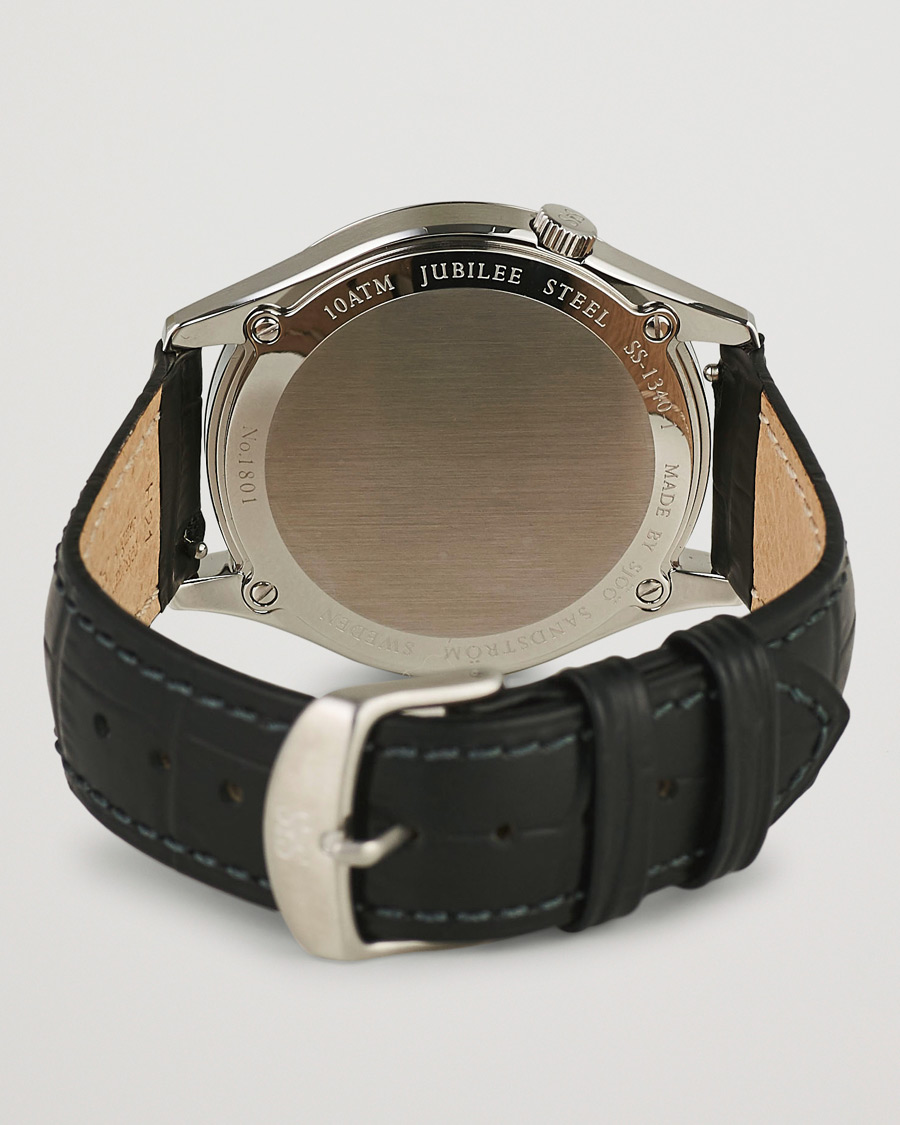Homme | Sjöö Sandström Jubilee Steel Quartz 40mm Black/Black Calf | Sjöö Sandström | Jubilee Steel Quartz 40mm Black/Black Calf