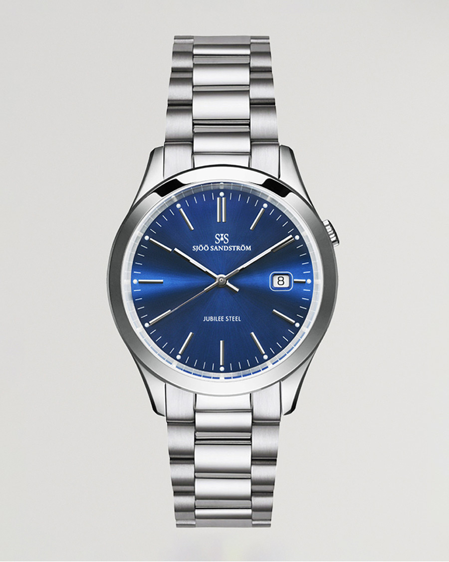 Homme | Sjöö Sandström Jubilee Steel Quartz 40mm Blue/Steel | Sjöö Sandström | Jubilee Steel Quartz 40mm Blue/Steel