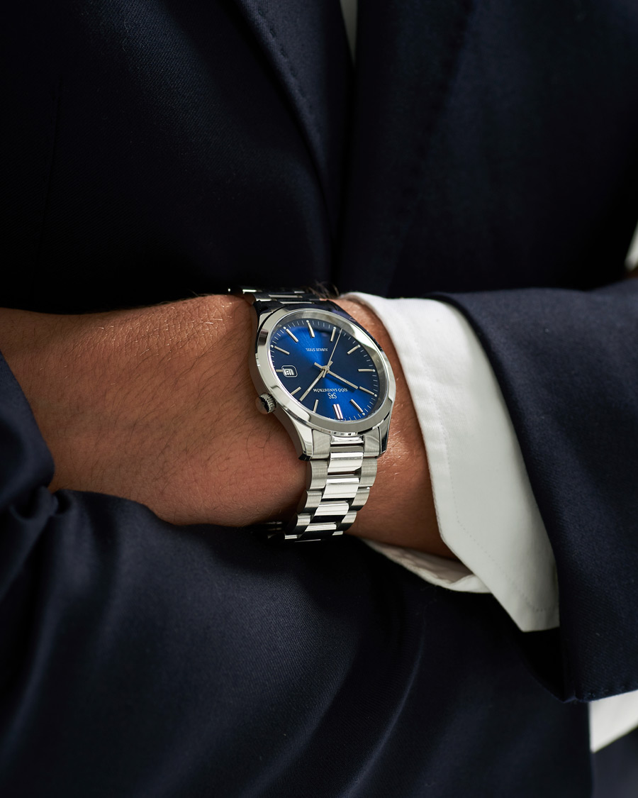 Homme | Sjöö Sandström Jubilee Steel Quartz 40mm Blue/Steel | Sjöö Sandström | Jubilee Steel Quartz 40mm Blue/Steel