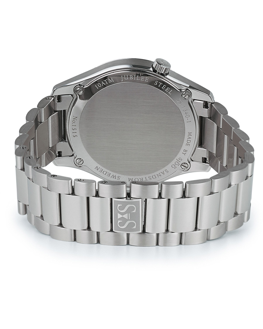 Homme | Sjöö Sandström Jubilee Steel Quartz 40mm White/Steel | Sjöö Sandström | Jubilee Steel Quartz 40mm White/Steel
