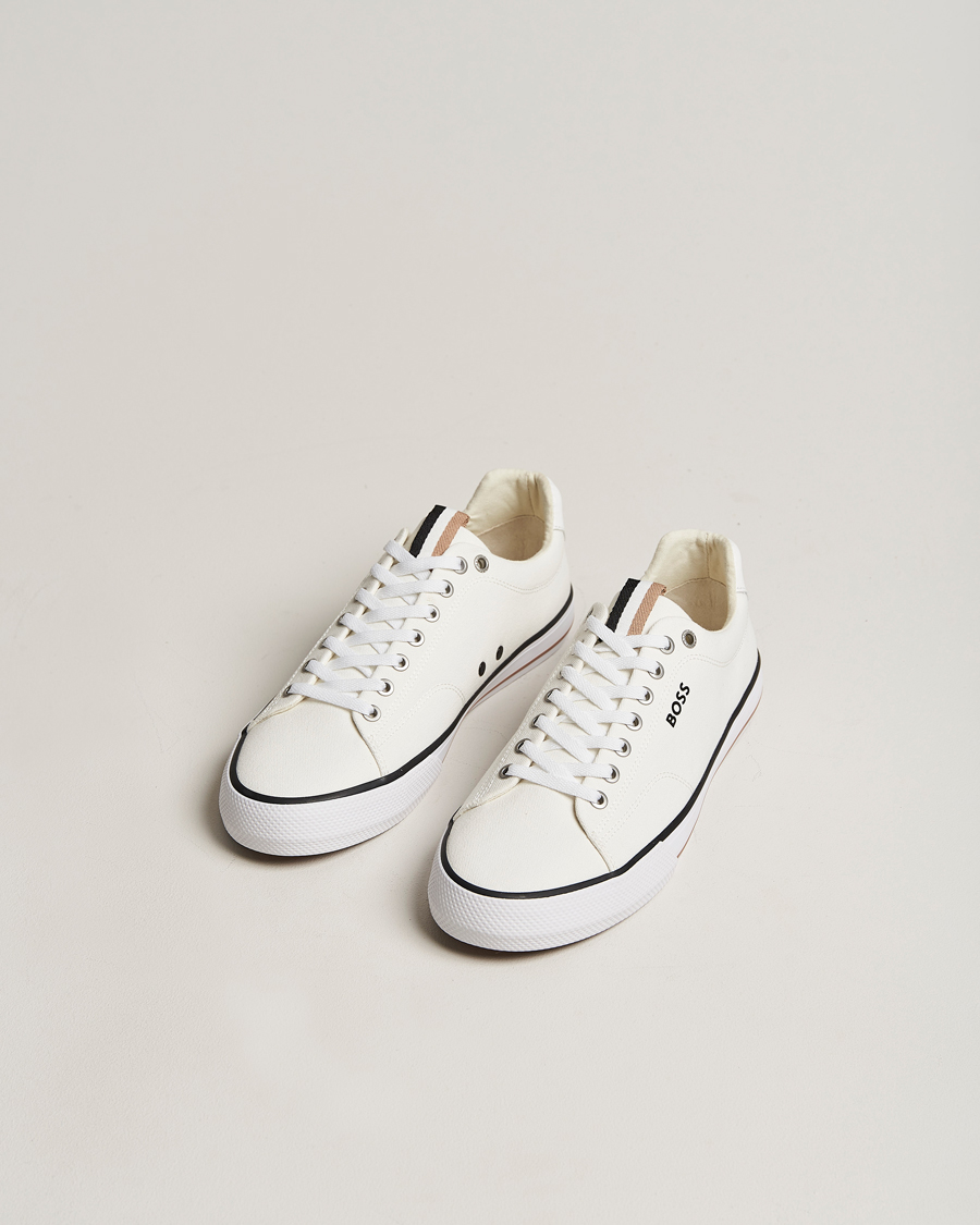 Homme | Aiden Canvas Sneaker White | BOSS BLACK | Aiden Canvas Sneaker White