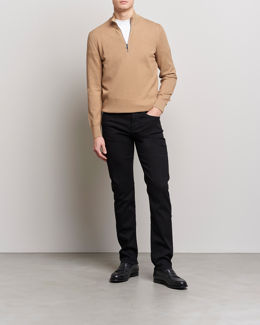 Homme | Pulls Et Tricots | BOSS BLACK | Ebrando Half-Zip Medium Beige
