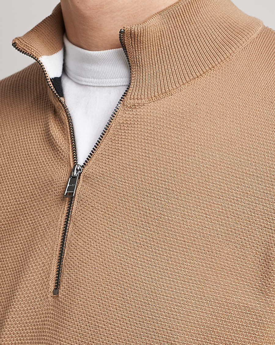 Homme | Pulls Et Tricots | BOSS BLACK | Ebrando Half-Zip Medium Beige