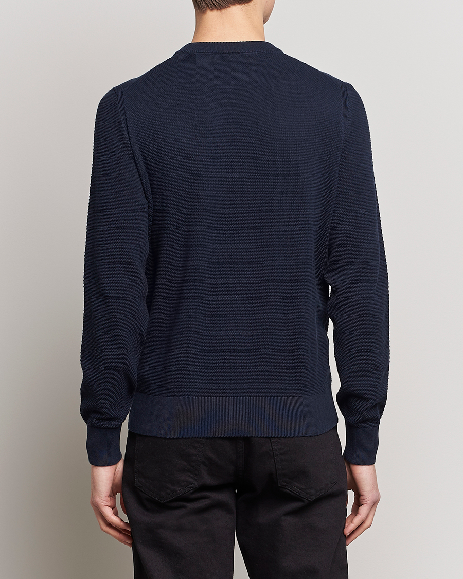 Homme | Pulls Et Tricots | BOSS BLACK | Ecaio Knitted Structured Sweater Dark Blue