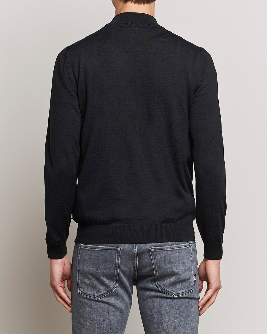Homme | Pulls Et Tricots | BOSS BLACK | Balonso Full-Zip Sweater Black