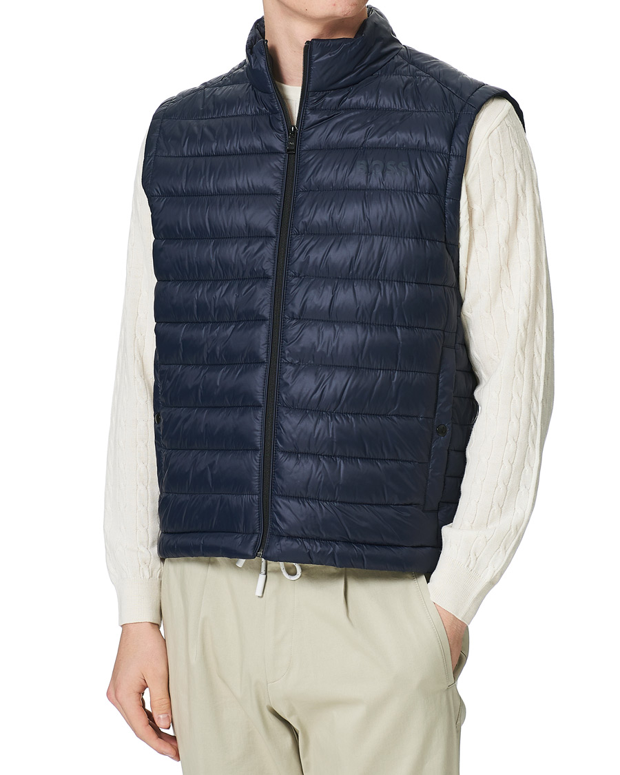 Homme | Gilets | BOSS BLACK | Calano Down Vest Dark Blue