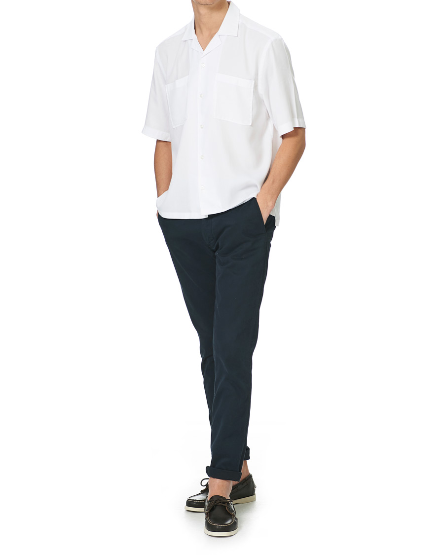 Homme | Chemises | BOSS BLACK | BOSS Lars Resort Collar Short Sleeve Shirt White