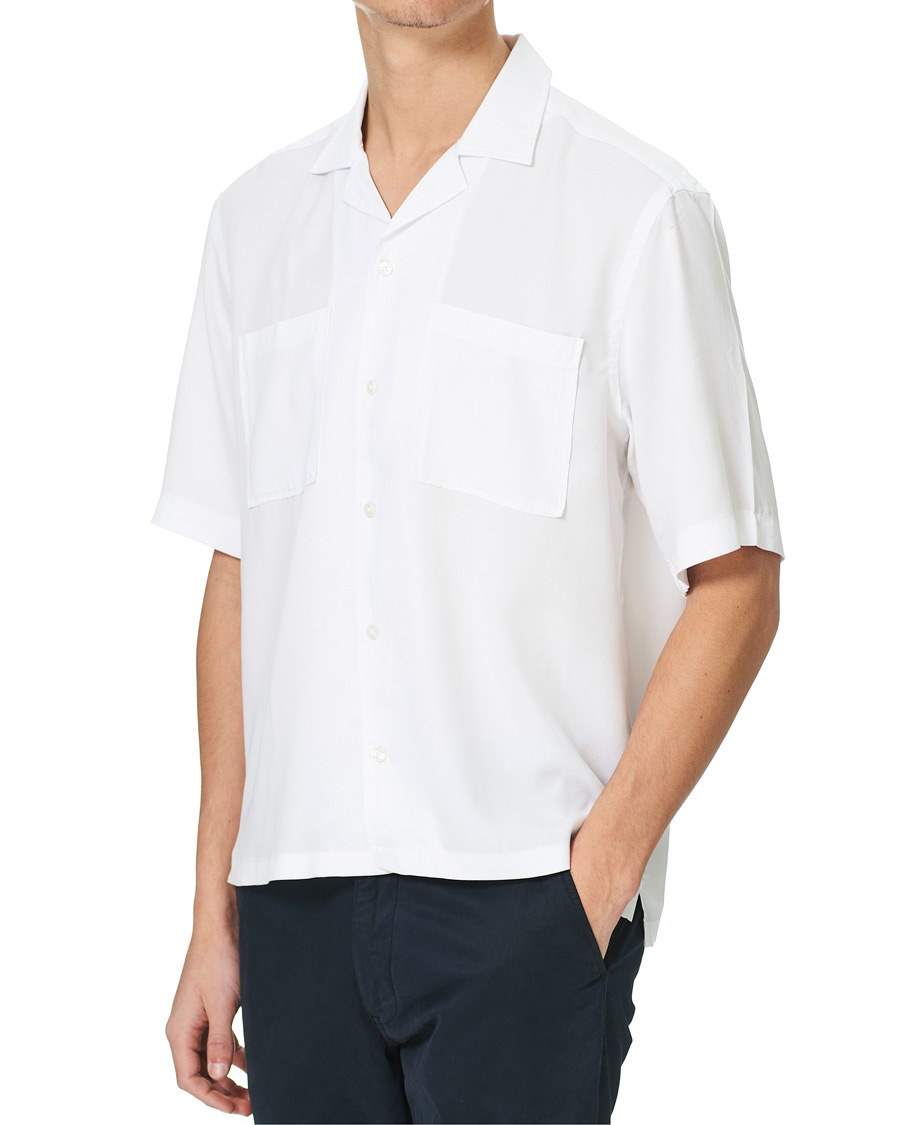 Homme | Chemises | BOSS BLACK | BOSS Lars Resort Collar Short Sleeve Shirt White