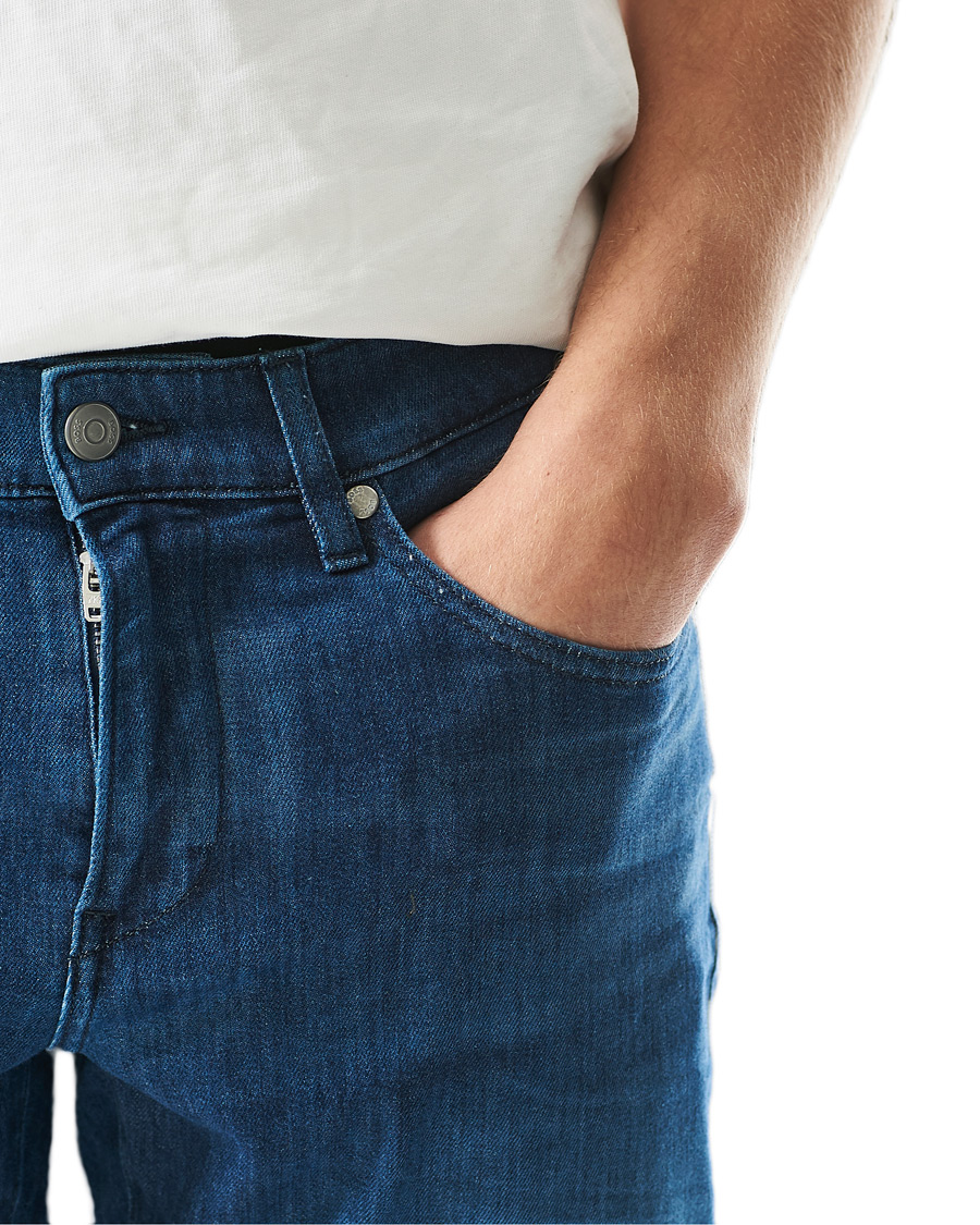 Homme | Jeans | BOSS BLACK | BOSS Delaware3 Slim Fit Stretch Jeans Medium Blue