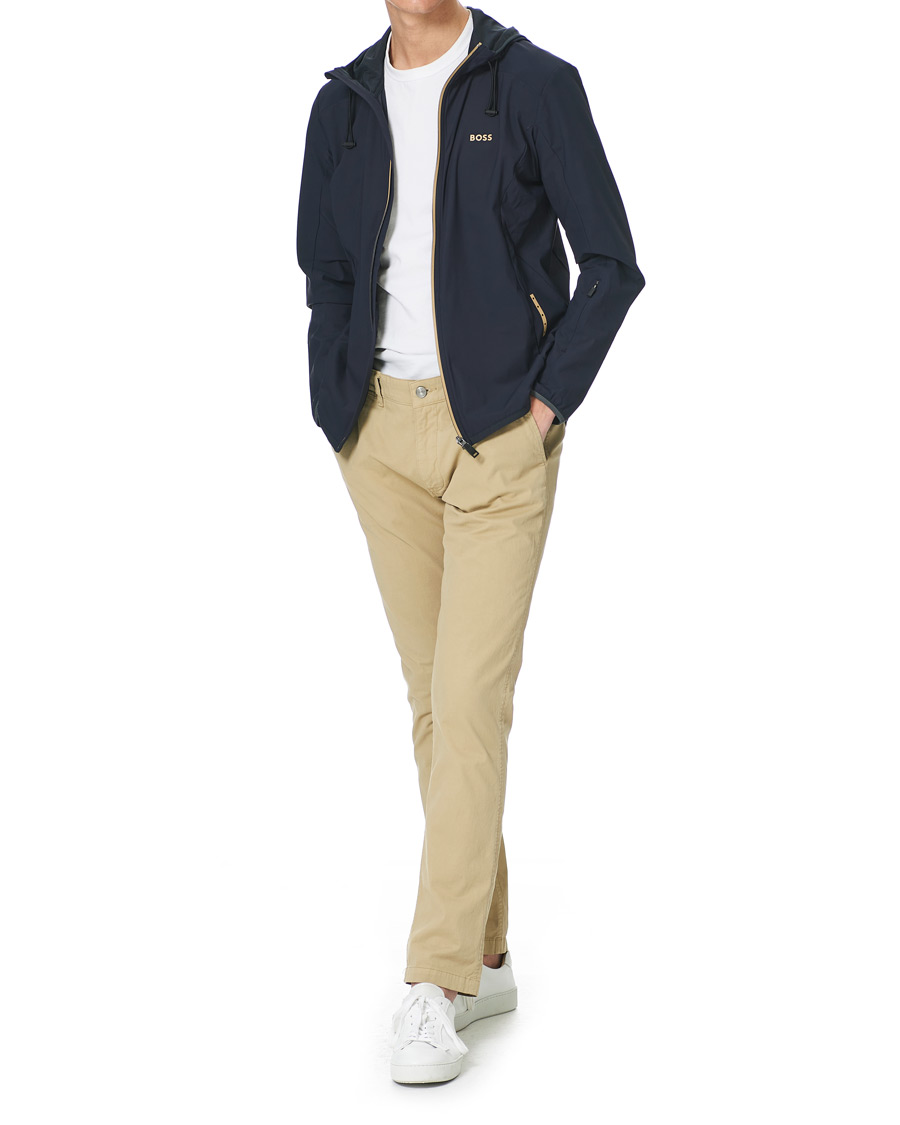 Homme | Pulls Et Tricots | BOSS GREEN | BOSS Athleisure Swoven Zip Jacket Dark Blue