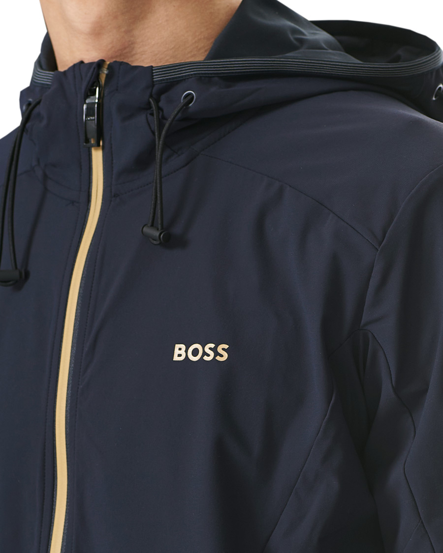 Homme | Pulls Et Tricots | BOSS GREEN | BOSS Athleisure Swoven Zip Jacket Dark Blue