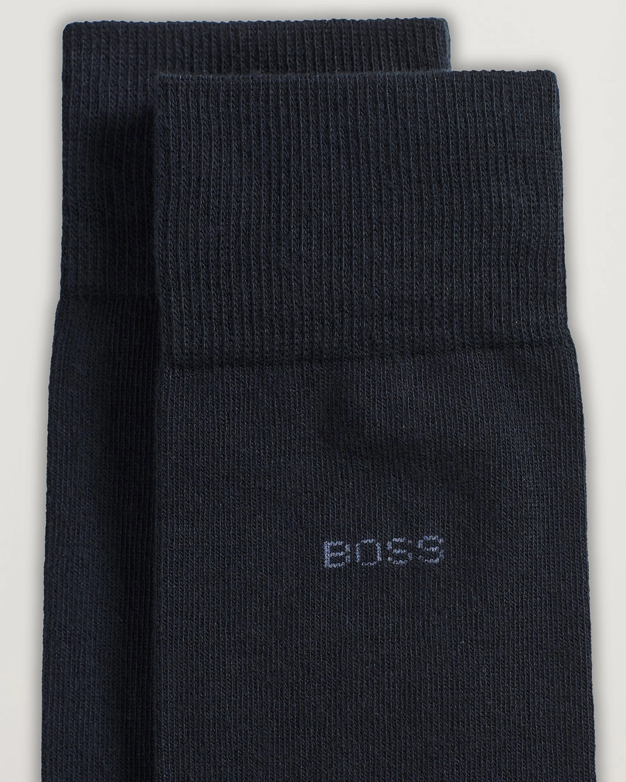 Homme | Chaussettes Quotidiennes | BOSS BLACK | 2-Pack RS Uni Socks Dark Blue