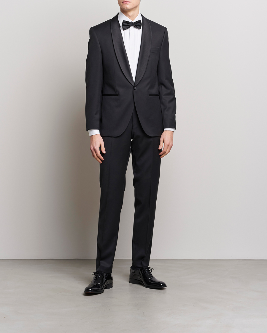 Homme | Pantalons | BOSS BLACK | Lenon Tuxedo Trousers Black