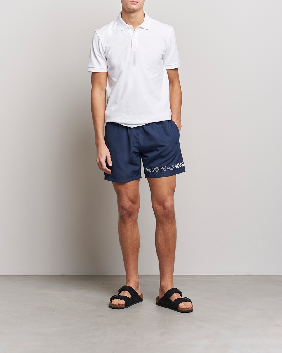 Homme | Maillots De Bain | BOSS BLACK | Dolphin Swimshorts Navy