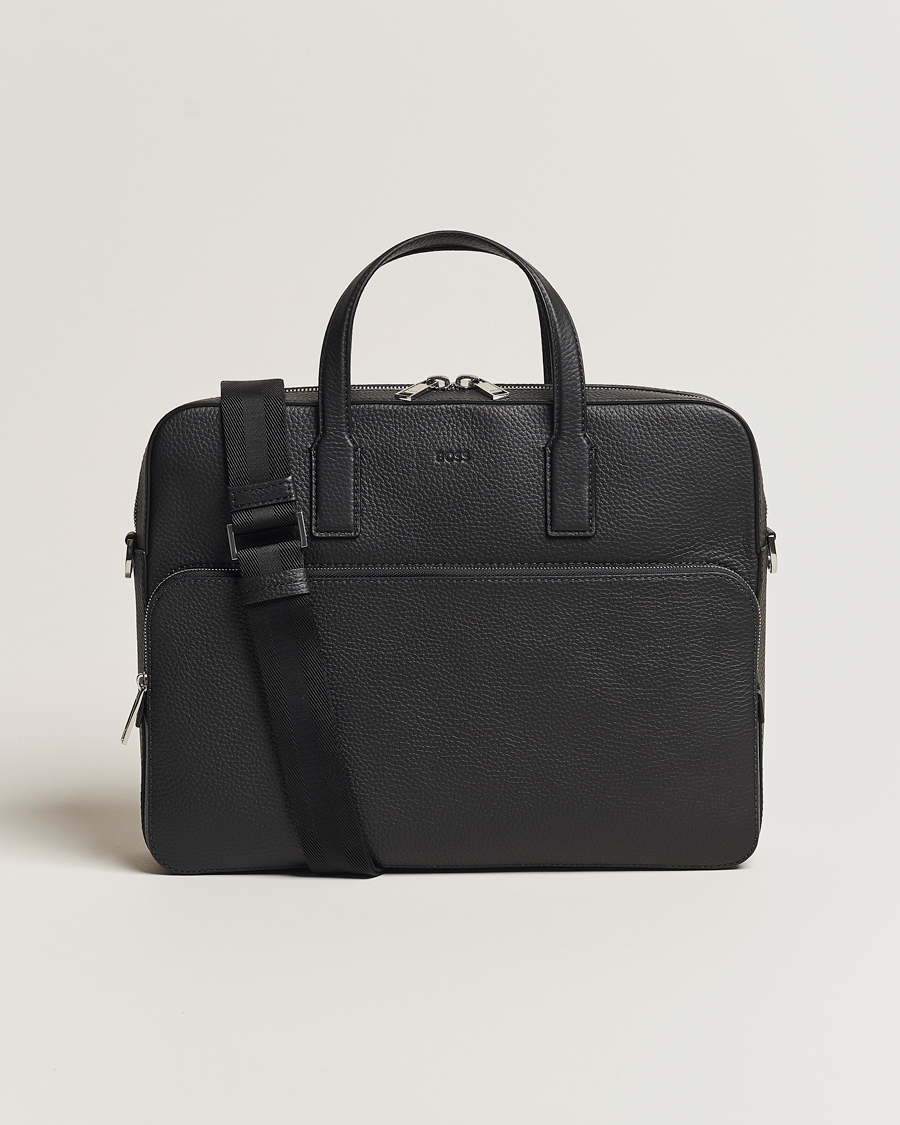 Homme | Sacs | BOSS BLACK | Crosstown Computer Leather Bag Black