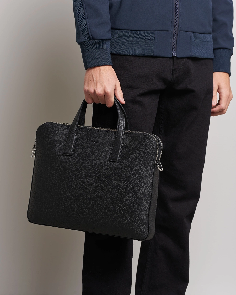 Homme | Sacs d'affaires | BOSS BLACK | Crosstown Slim Computer Leather Bag Black