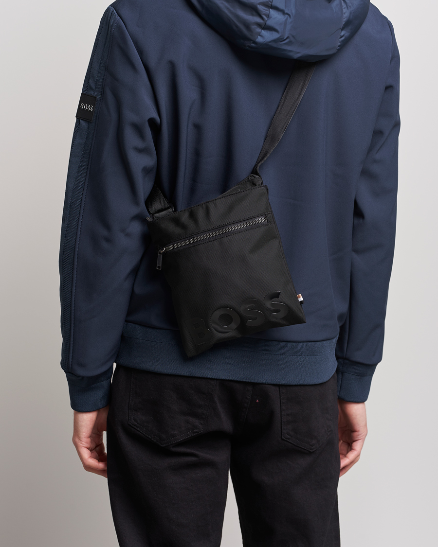 Homme | Catch Zip Shoulder Bag Black | BOSS BLACK | Catch Zip Shoulder Bag Black