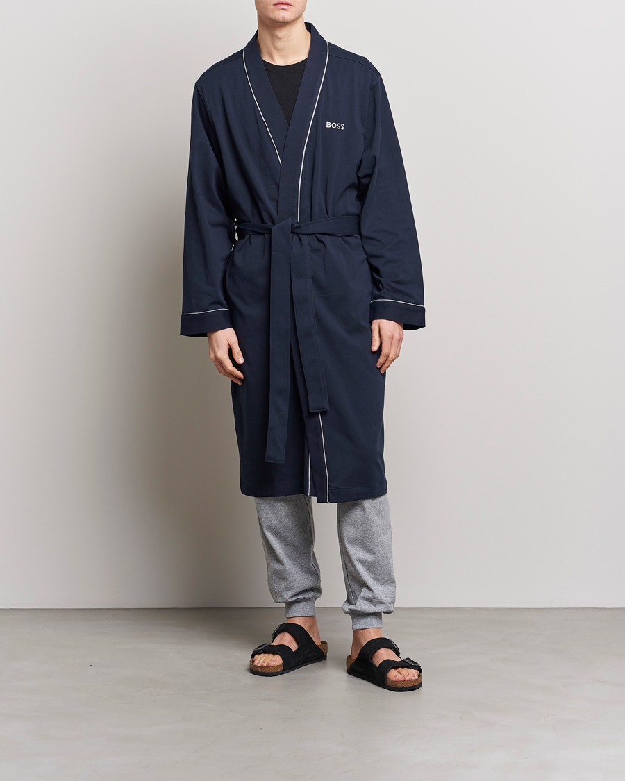Homme | Peignoirs Et Pyjamas | BOSS BLACK | Kimono Dark Blue
