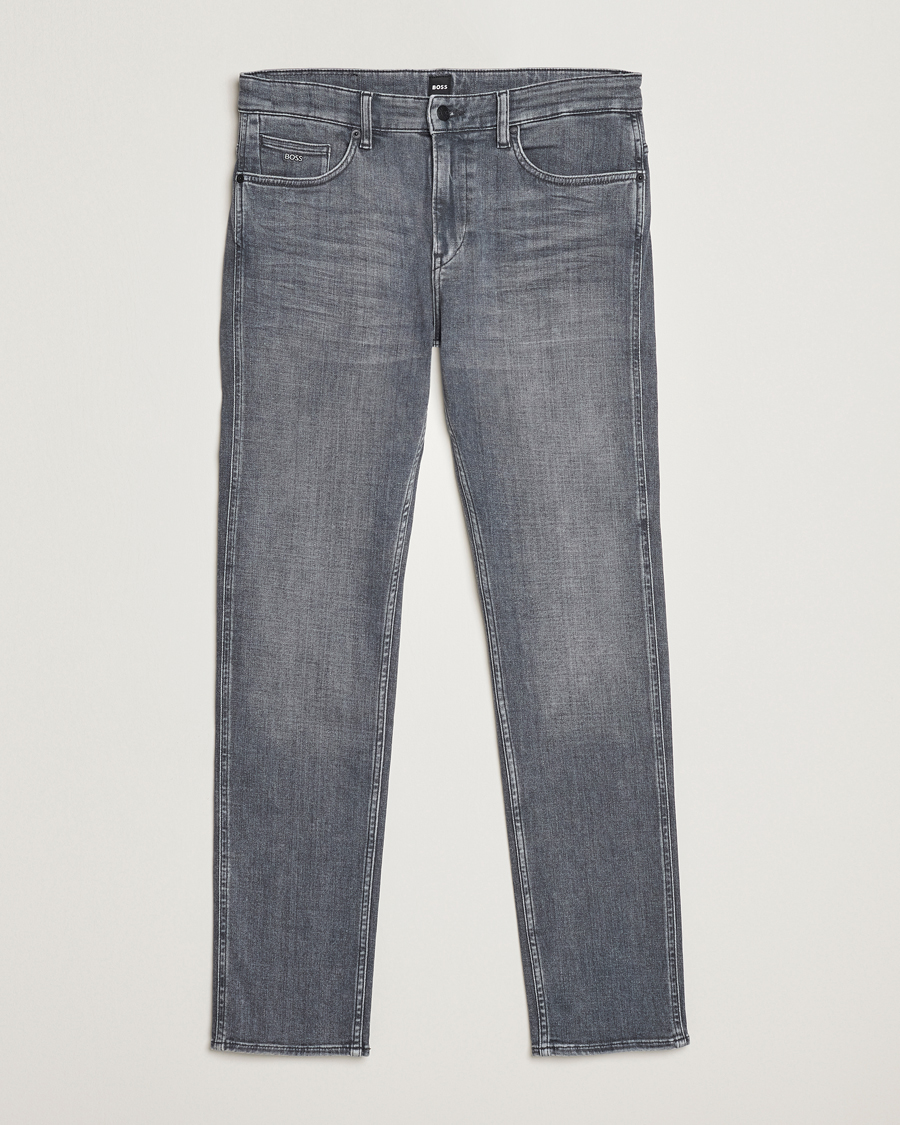 Homme | Jeans | BOSS BLACK | Delaware Slim Fit Stretch Jeans Medium Grey