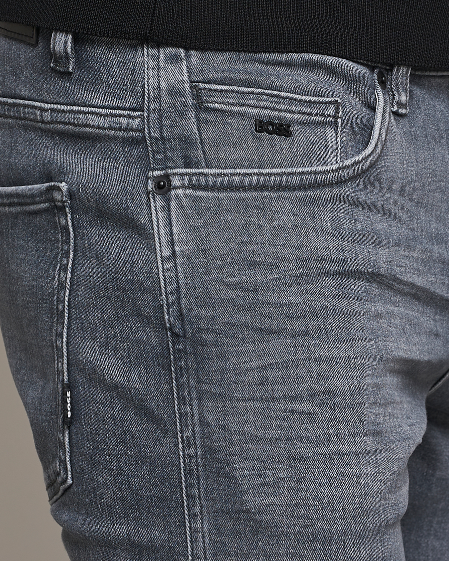 Homme | Jeans | BOSS BLACK | Delaware Slim Fit Stretch Jeans Medium Grey