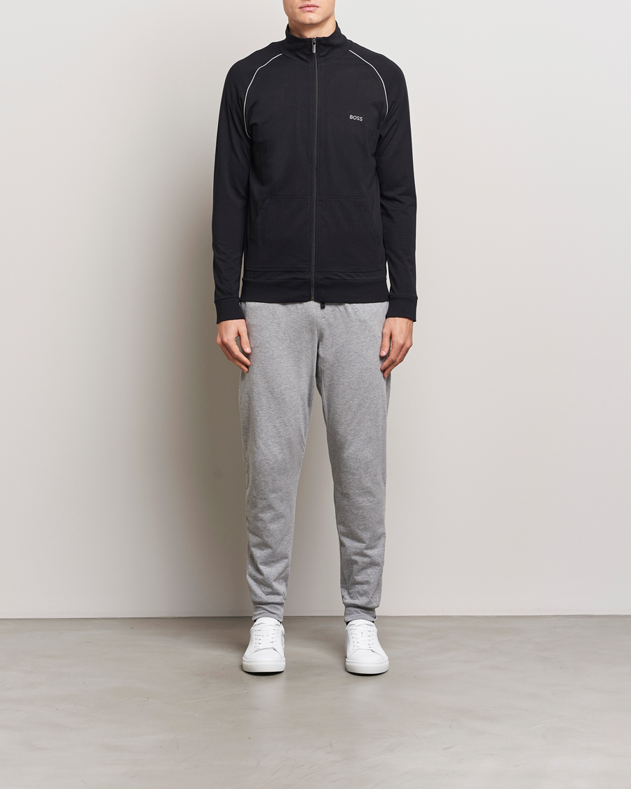 Homme | Pulls Et Tricots | BOSS BLACK | Mix & Match Full Zip Jacket Black