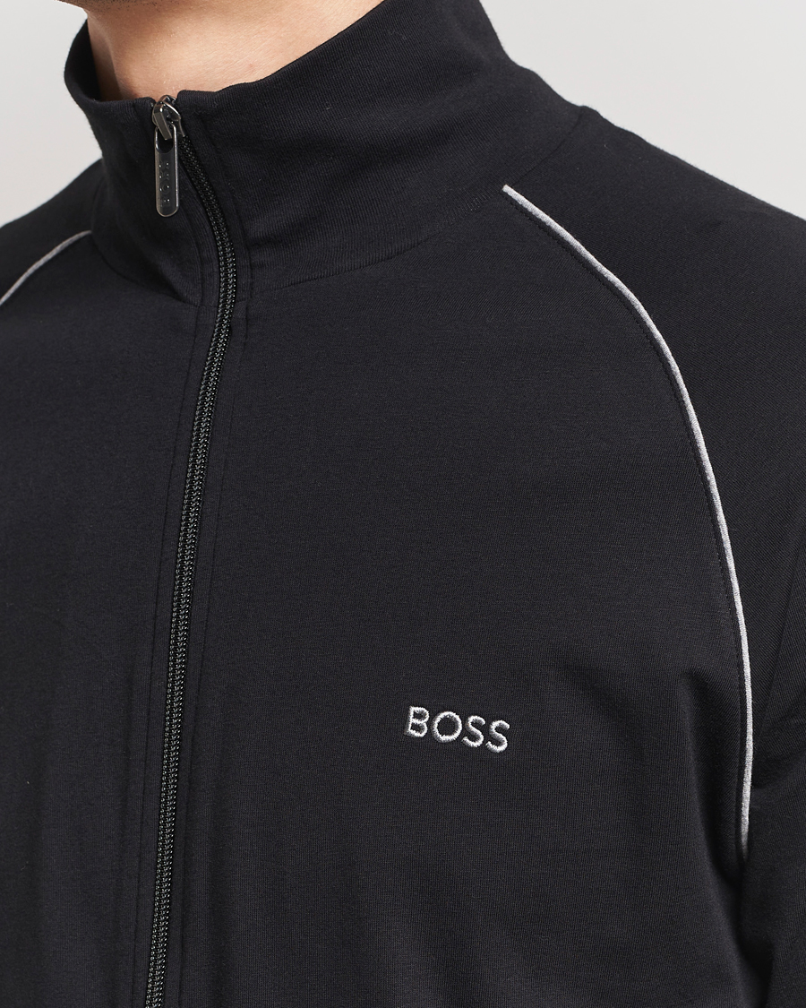 Homme | Pulls Et Tricots | BOSS BLACK | Mix & Match Full Zip Jacket Black