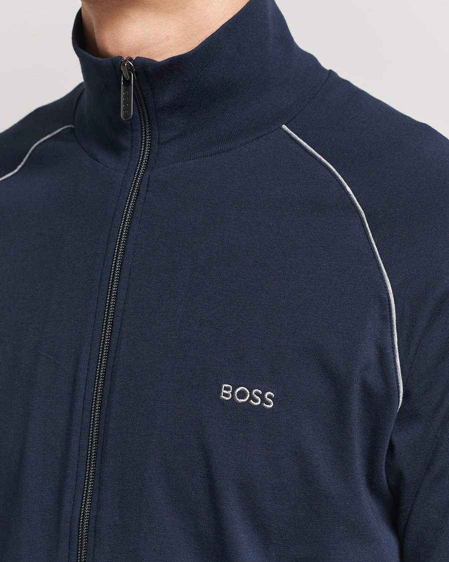 Homme | Pulls Et Tricots | BOSS BLACK | Mix & Match Full Zip Jacket Dark Blue