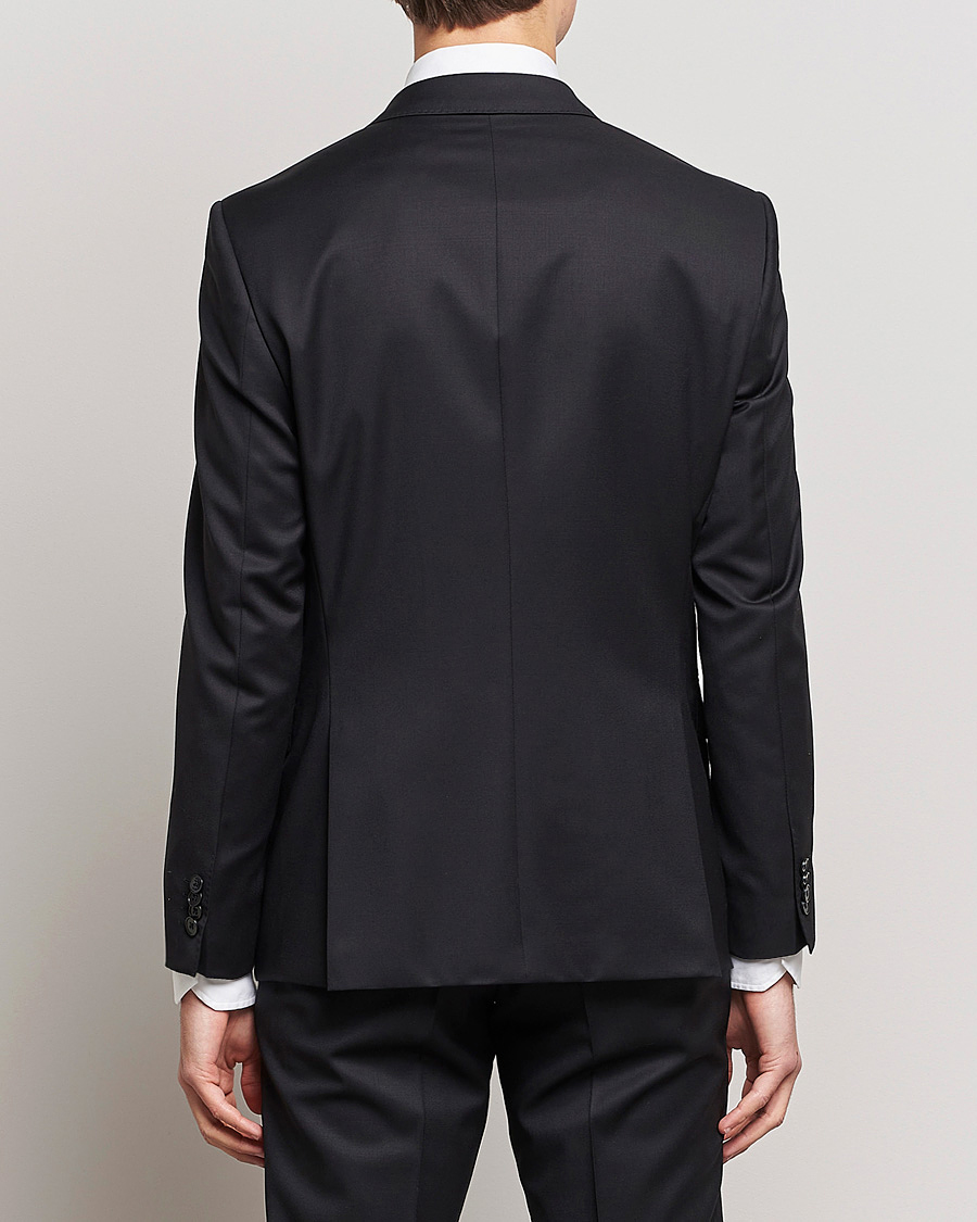 Homme | Blazers | BOSS BLACK | Huge Slim Fit Wool Blazer Black