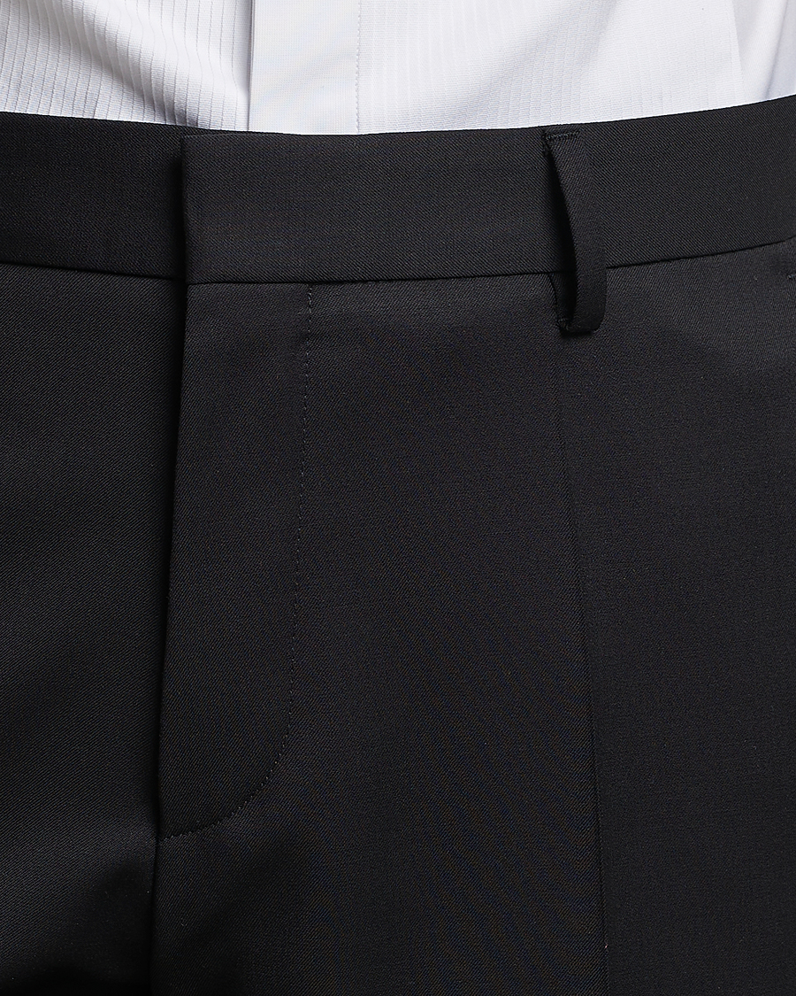Homme | Pantalons | BOSS BLACK | Genius Slim Fit Wool Trousers Black