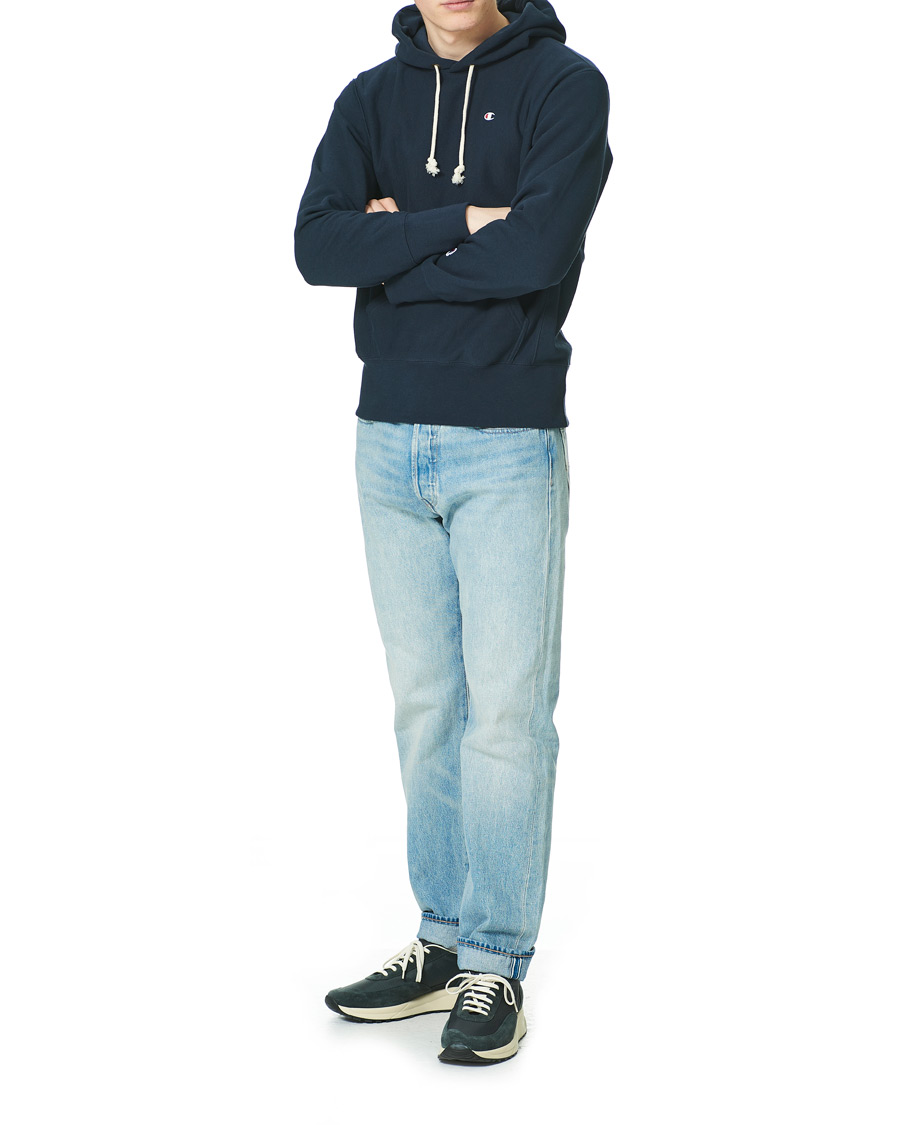 Homme | Pulls Et Tricots | Champion | Reverse Weave Soft Fleece Hood Sky Captain