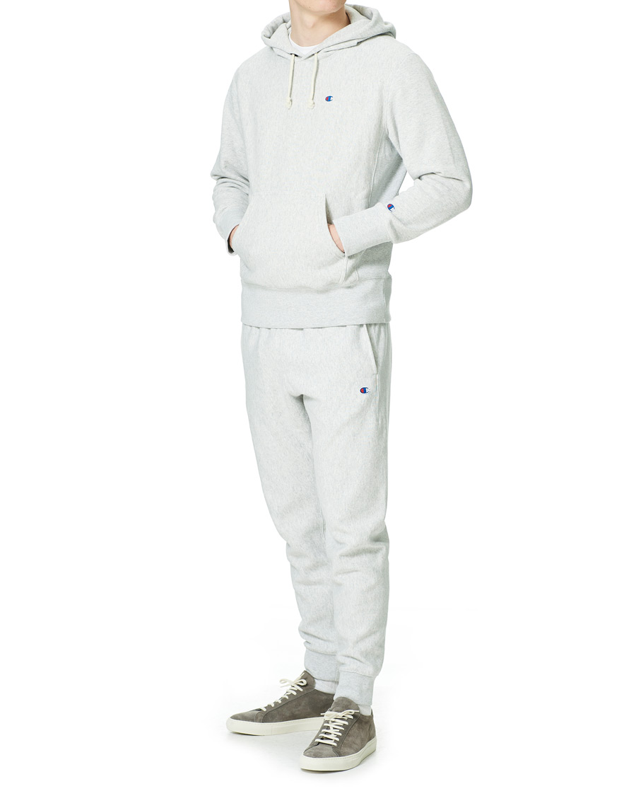 Homme | Pulls Et Tricots | Champion | Reverse Weave Soft Fleece Hood Gray Melange