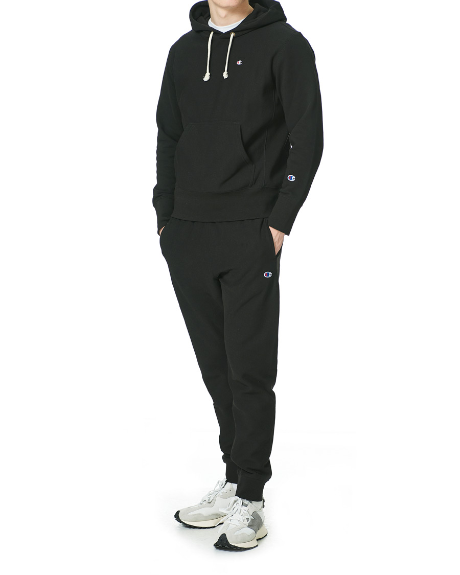 Homme | Pulls Et Tricots | Champion | Reverse Weave Soft Fleece Hood Black Beauty