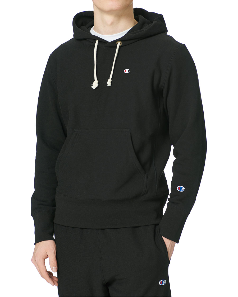Homme | Pulls Et Tricots | Champion | Reverse Weave Soft Fleece Hood Black Beauty
