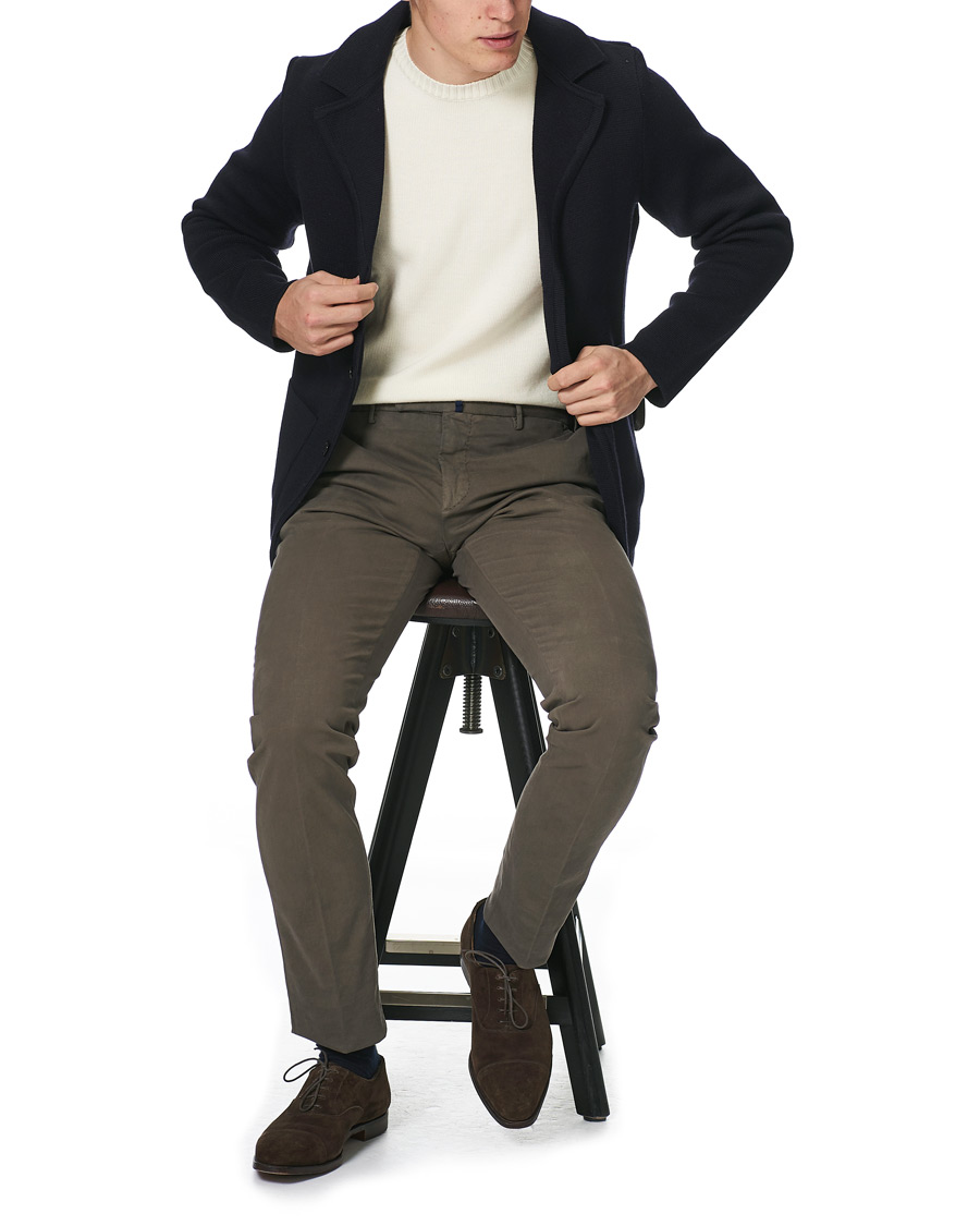 Homme | Blazers | Stenströms | Milano Knitted Merino Blazer Navy