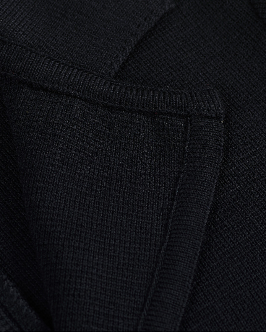 Homme | Blazers | Stenströms | Milano Knitted Merino Blazer Navy