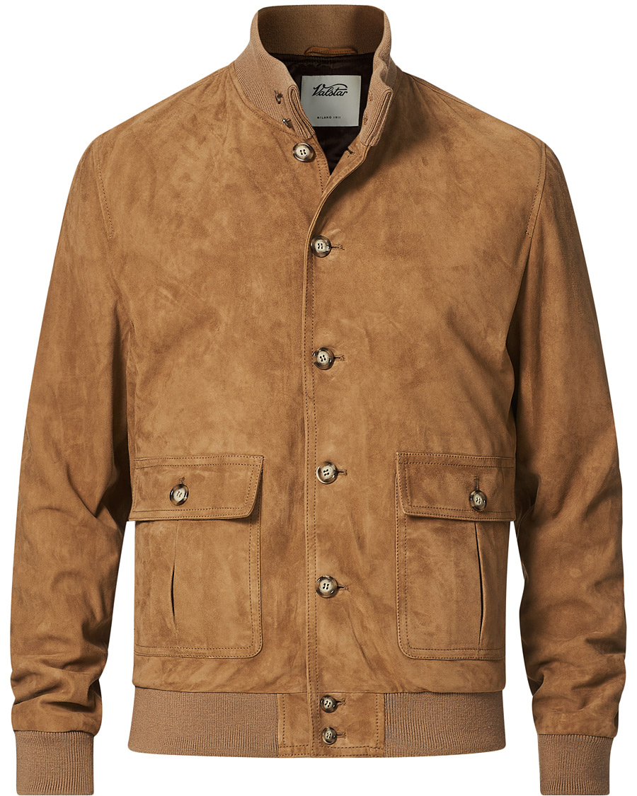 Homme | Manteaux Et Vestes | Valstar | Valstarino Suede Jacket Light Brown