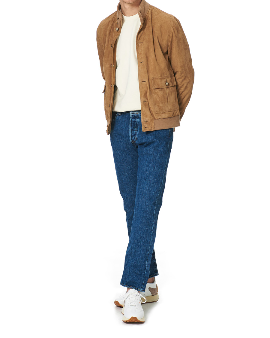 Homme | Manteaux Et Vestes | Valstar | Valstarino Suede Jacket Light Brown