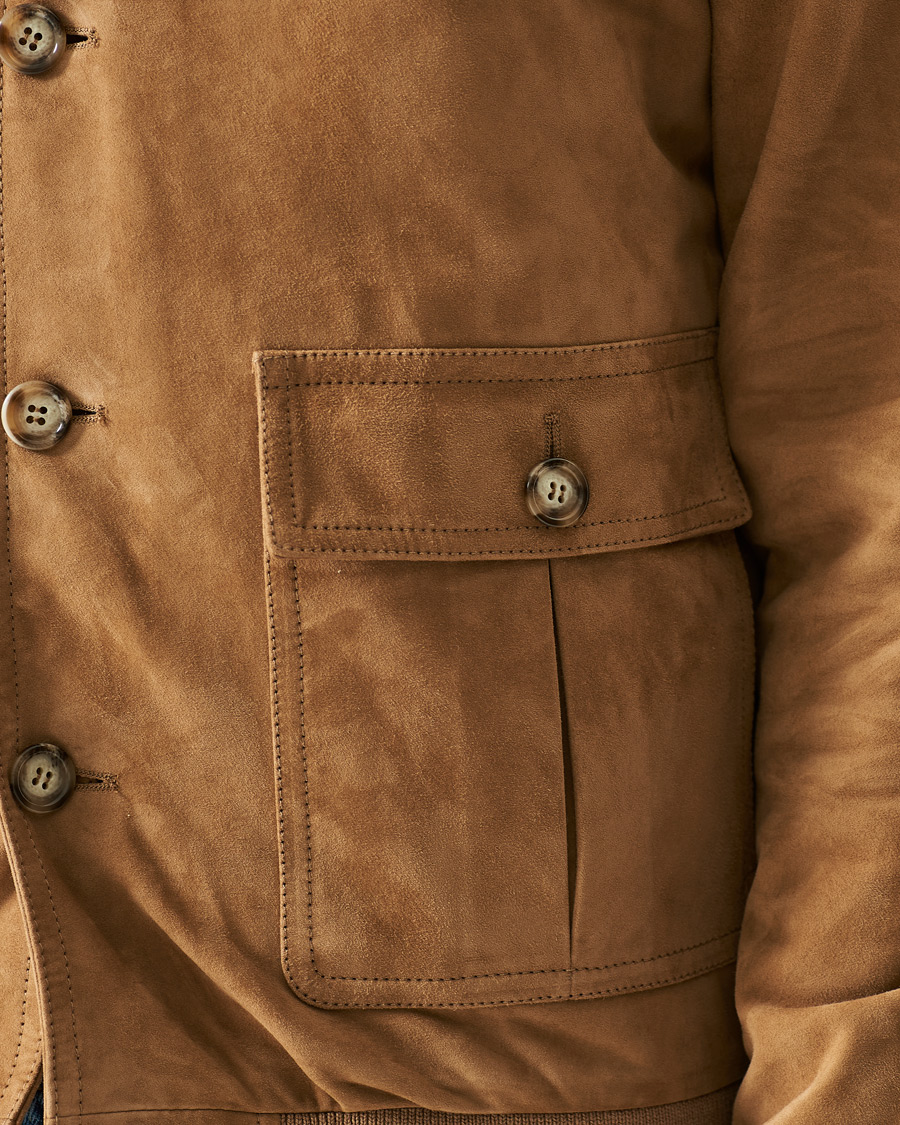Homme | Manteaux Et Vestes | Valstar | Valstarino Suede Jacket Light Brown