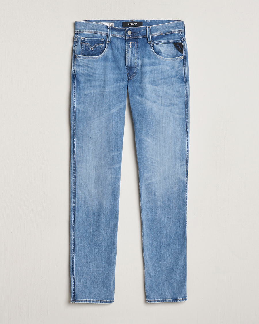 Homme | Jeans | Replay | Anbass Hyperflex Re-Used Jeans Light Blue
