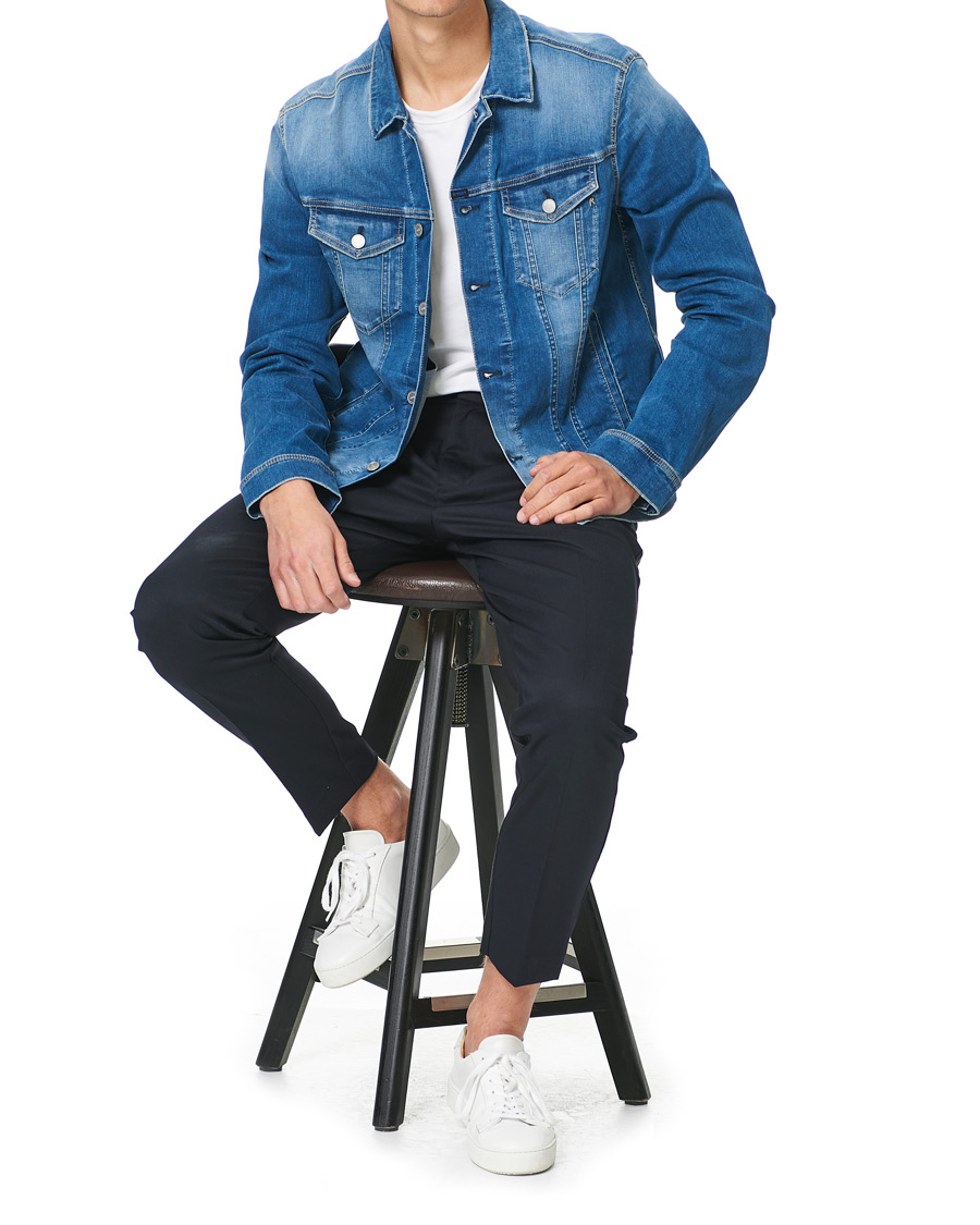 Homme | Manteaux Et Vestes | Replay | Hyperflex Re-Used Denim Jacket Medium Blue