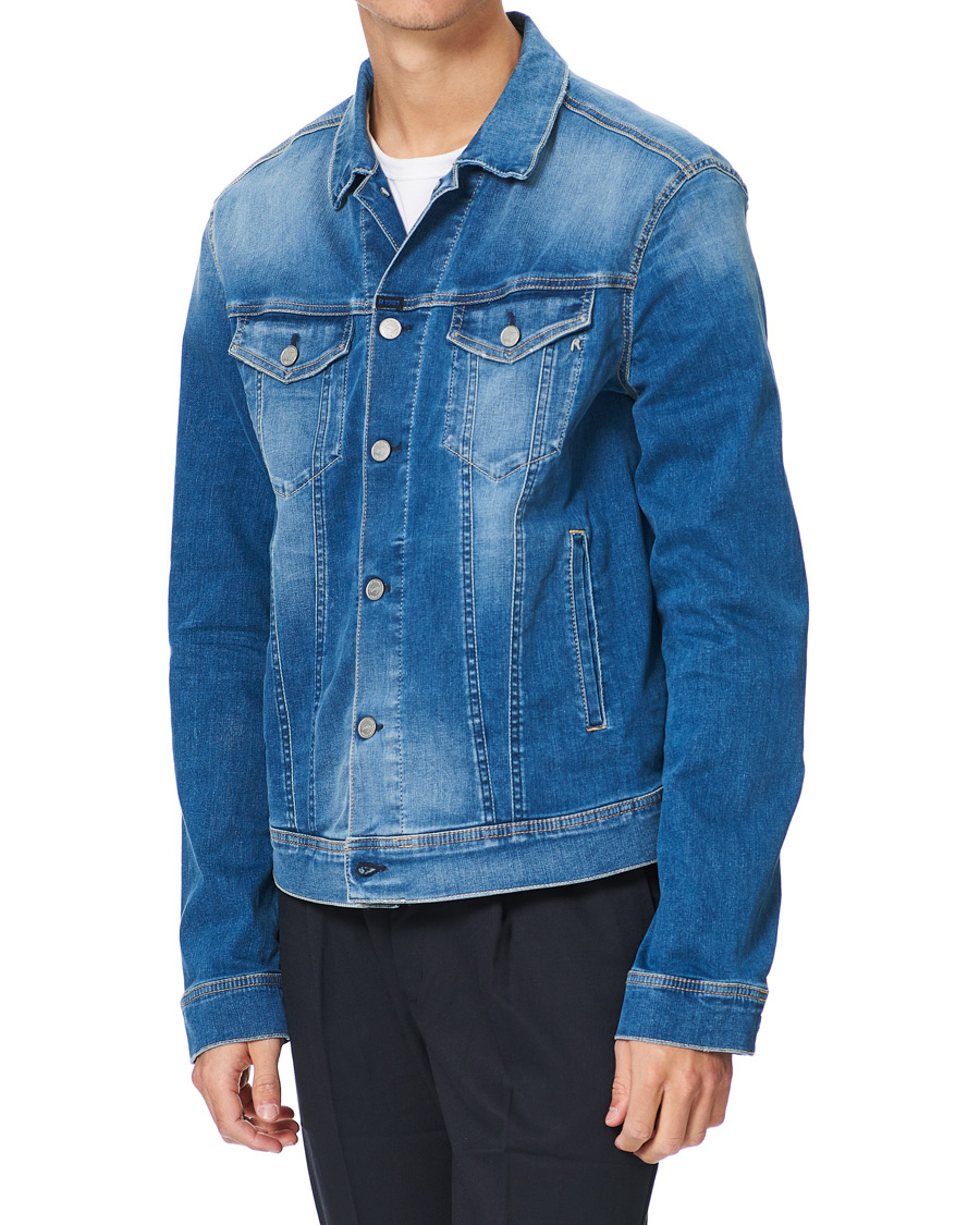 Homme | Manteaux Et Vestes | Replay | Hyperflex Re-Used Denim Jacket Medium Blue