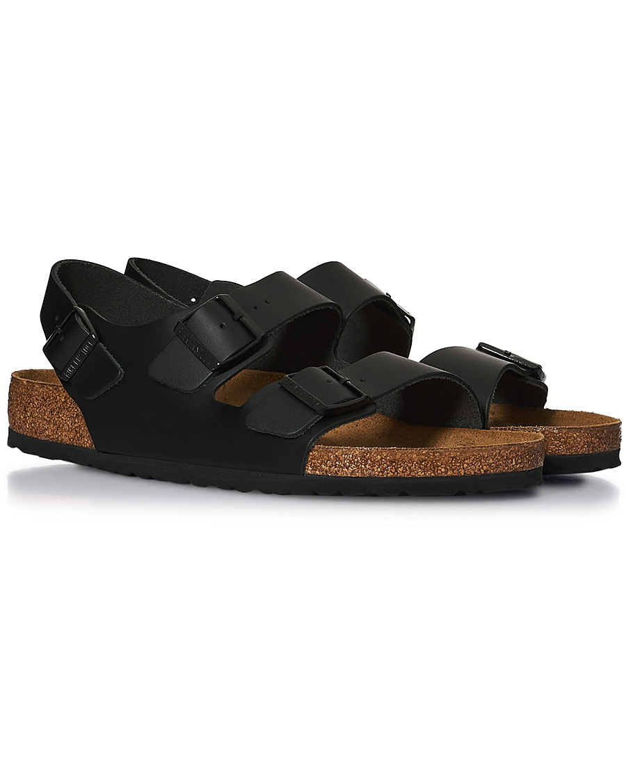 Homme | BIRKENSTOCK Milano Classic Footbed Black Leather | BIRKENSTOCK | Milano Classic Footbed Black Leather