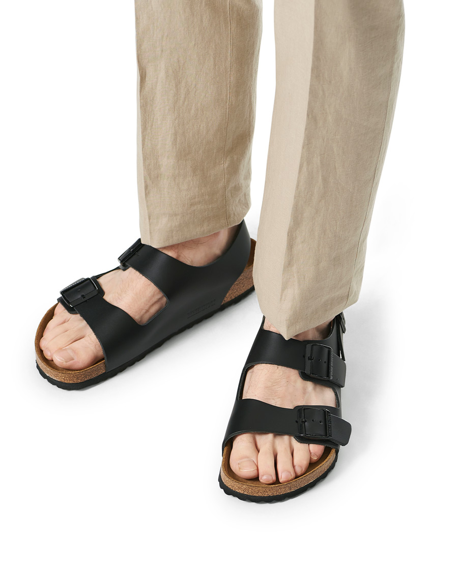 Homme | BIRKENSTOCK Milano Classic Footbed Black Leather | BIRKENSTOCK | Milano Classic Footbed Black Leather