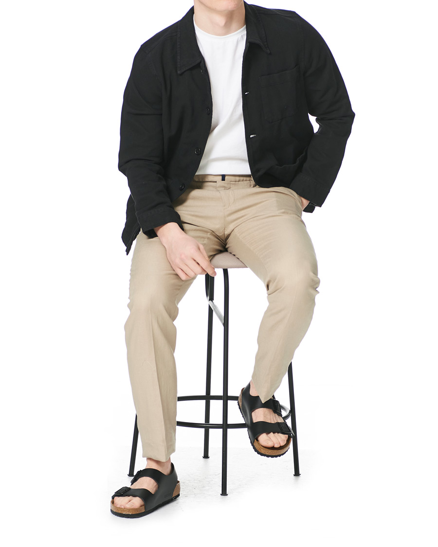 Homme | BIRKENSTOCK Milano Classic Footbed Black Leather | BIRKENSTOCK | Milano Classic Footbed Black Leather