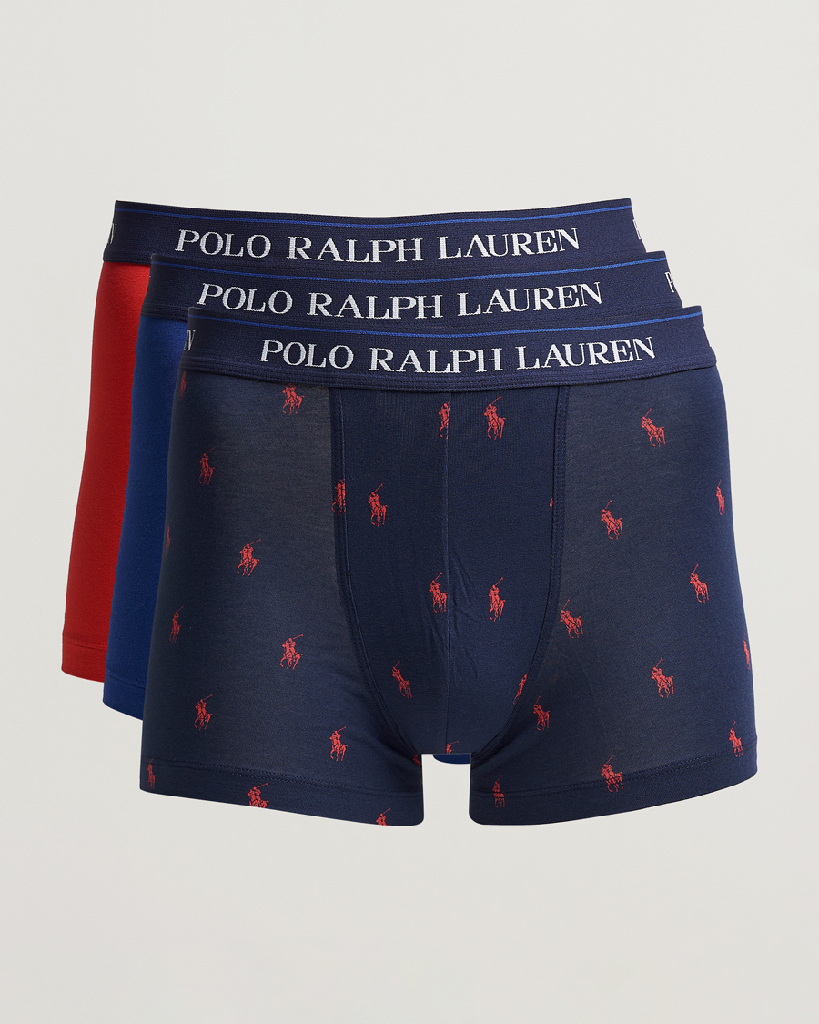 Homme | Sous-Vêtements Et Chaussettes | Polo Ralph Lauren | 3-Pack Trunk Blue/Navy/Red