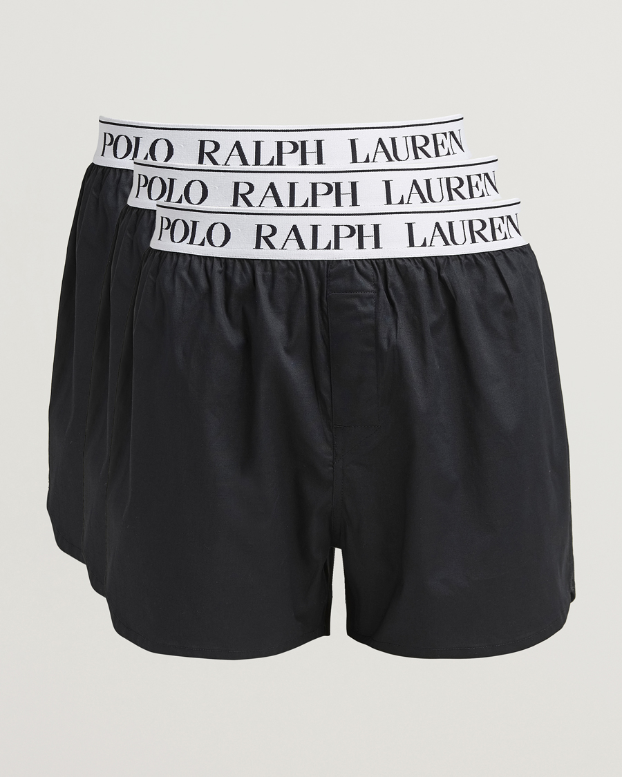 Homme | Sous-Vêtements Et Chaussettes | Polo Ralph Lauren | 3-Pack Elastic Boxer Black