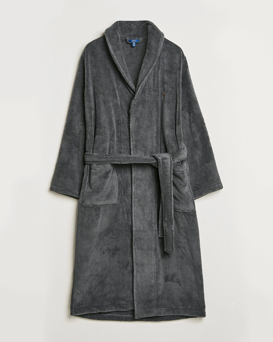 Homme | Polo Ralph Lauren Cotton Terry Robe Dark Slate | Polo Ralph Lauren | Cotton Terry Robe Dark Slate
