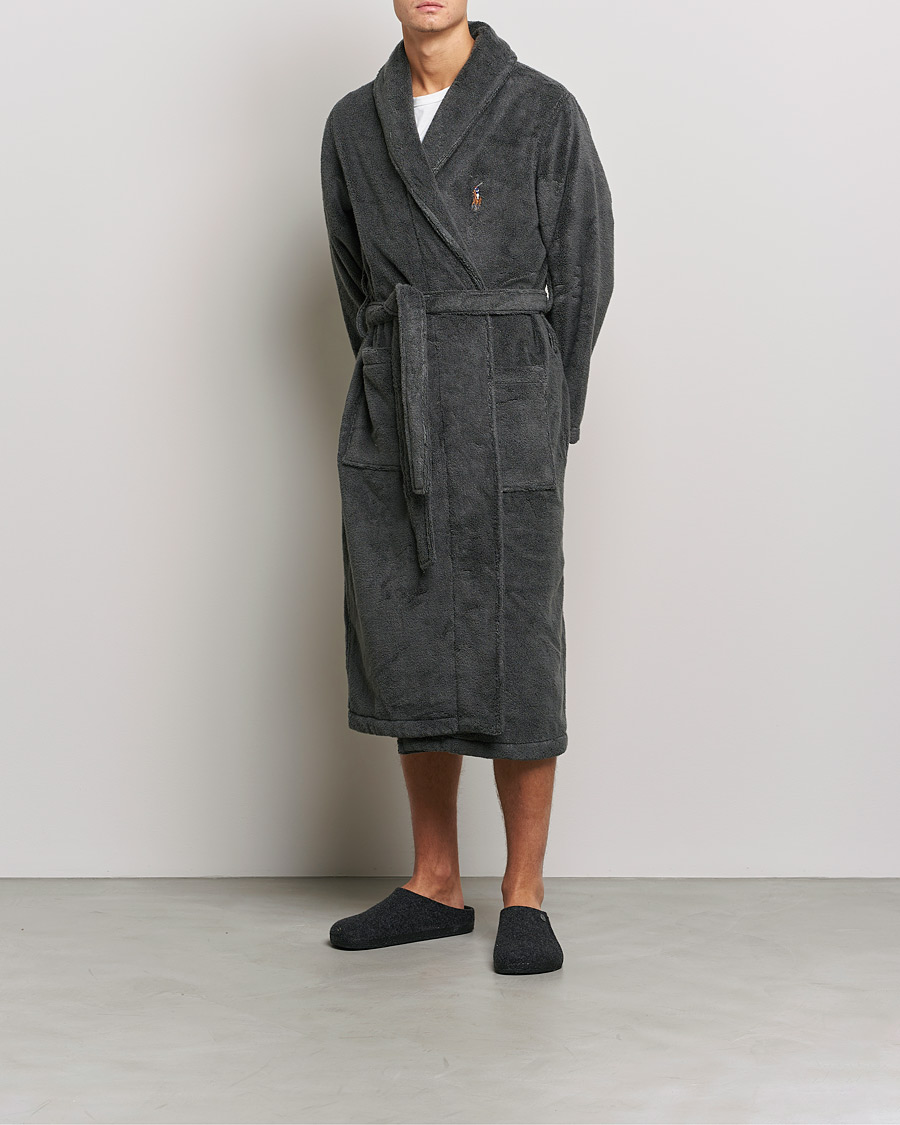 Homme | Polo Ralph Lauren Cotton Terry Robe Dark Slate | Polo Ralph Lauren | Cotton Terry Robe Dark Slate