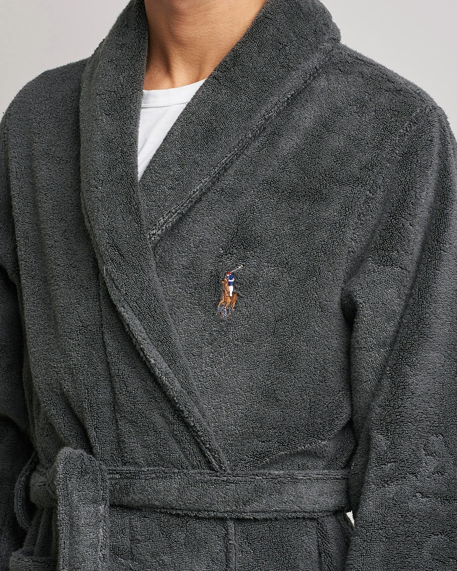 Homme | Polo Ralph Lauren Cotton Terry Robe Dark Slate | Polo Ralph Lauren | Cotton Terry Robe Dark Slate