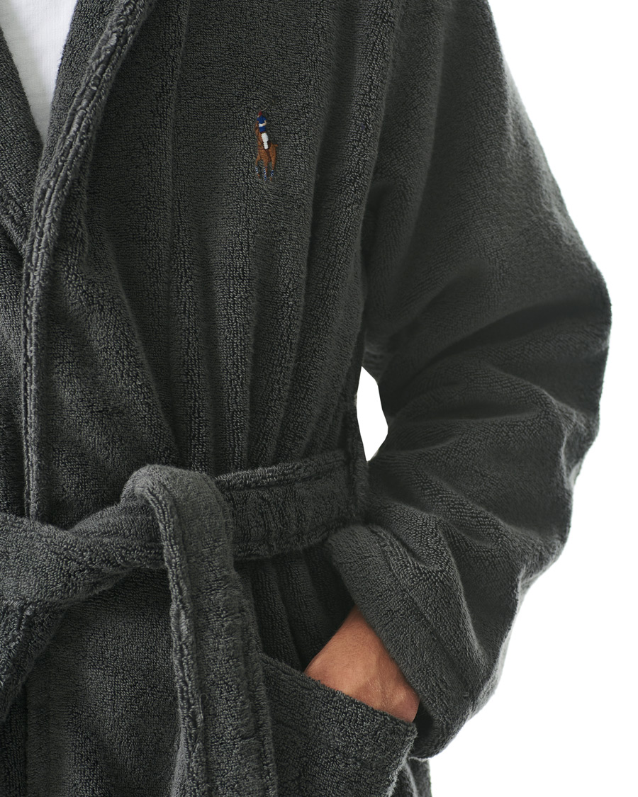 Homme | Polo Ralph Lauren Cotton Terry Robe Dark Slate | Polo Ralph Lauren | Cotton Terry Robe Dark Slate